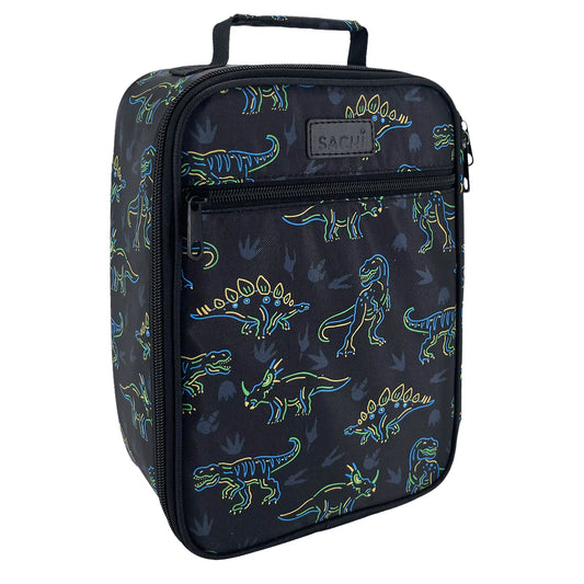 Sachi insulated lunch bag -  Neon Dinosaurs